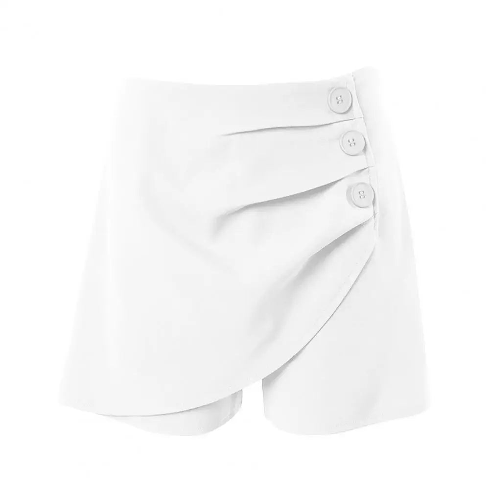High Rise Ease Shorts — Women's Plain High Waist Shorts
