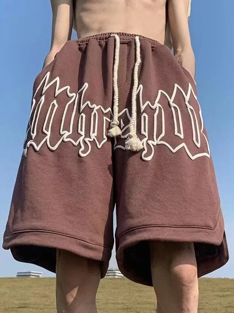 Printed Athletic Shorts, Streetwear