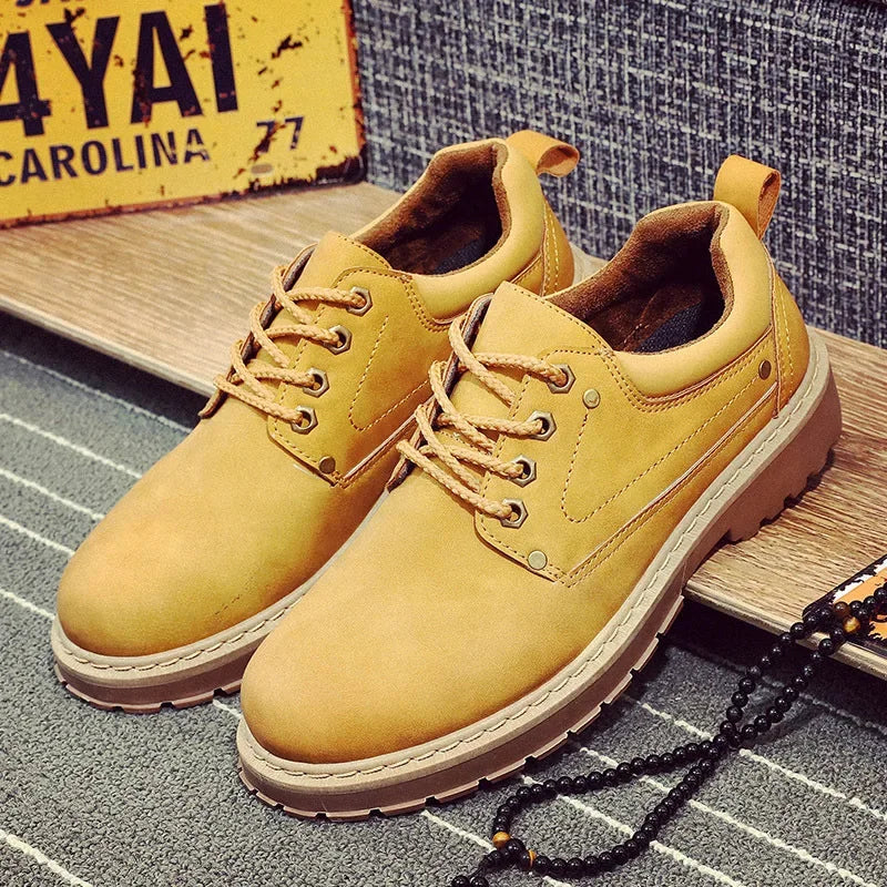 British-Style Leather Ankle Boots