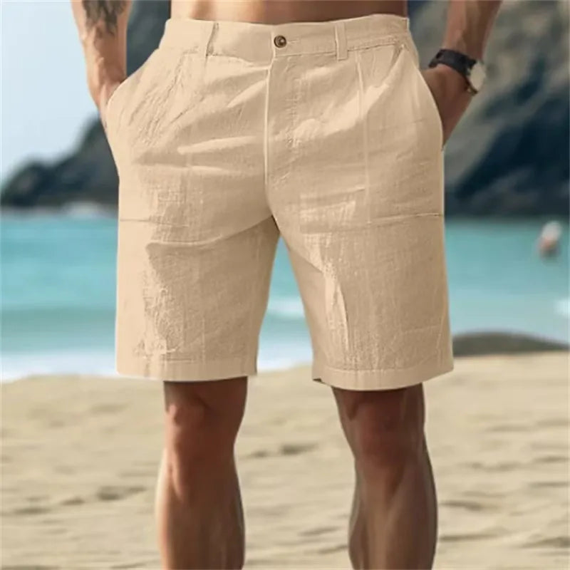 Linen Flow Shorts — Breathable Cotton-Linen Shorts