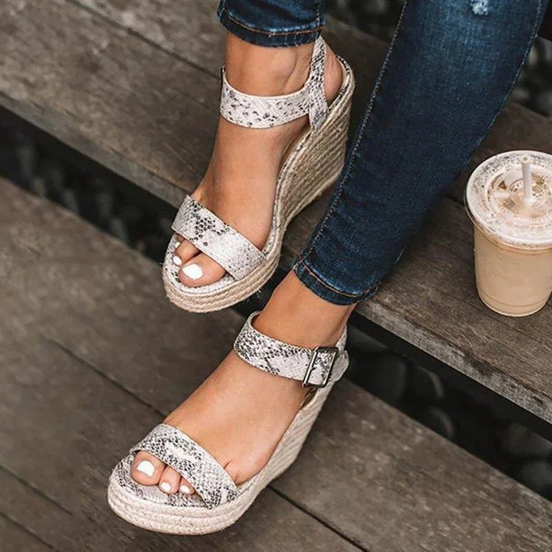 Wedge Platform Sandals, Plus Size