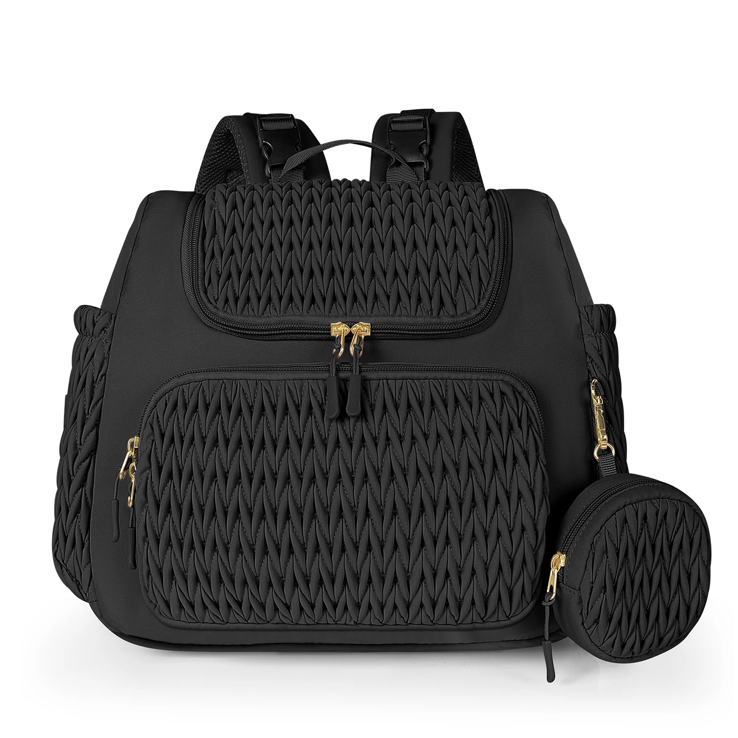 Buylor Large Capacity Mom Backpack Fashion Backpack for Mothers Baby Stroller Hanging Bag Mommy Totes Outdoor Travel Backpack