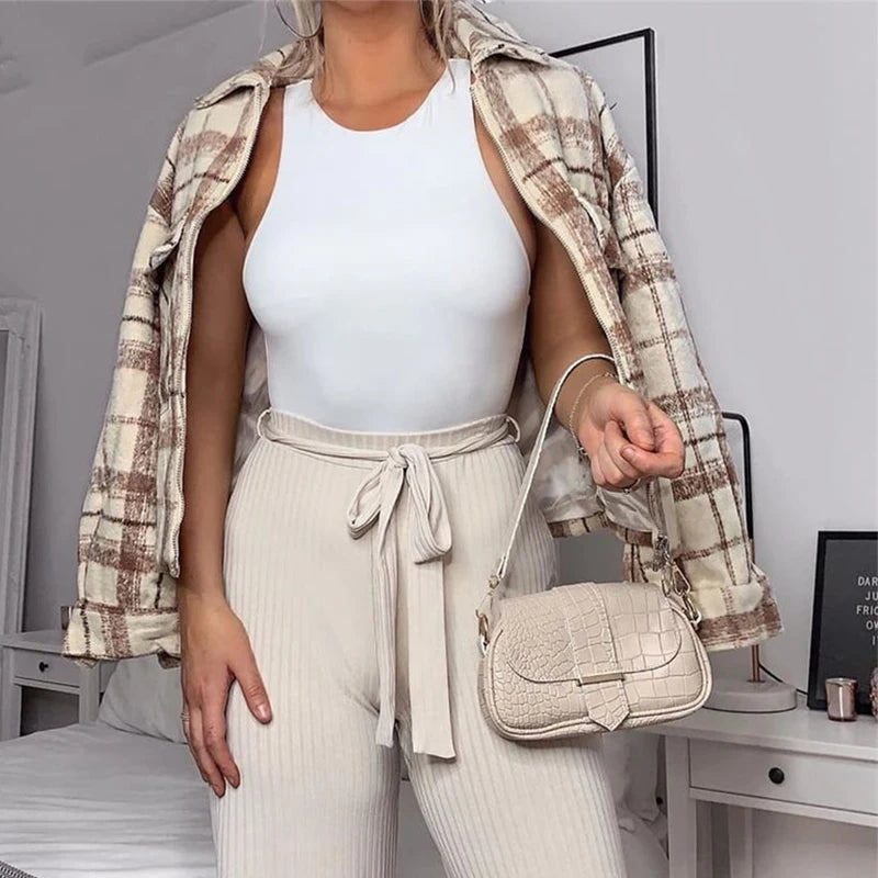 O Cuello Verano Body Sexy Sin Mangas Mujeres Hombro Cuerpo Tops Streetwear Blanco Monos Traje De Ropa Superior Catsuit Tamaño