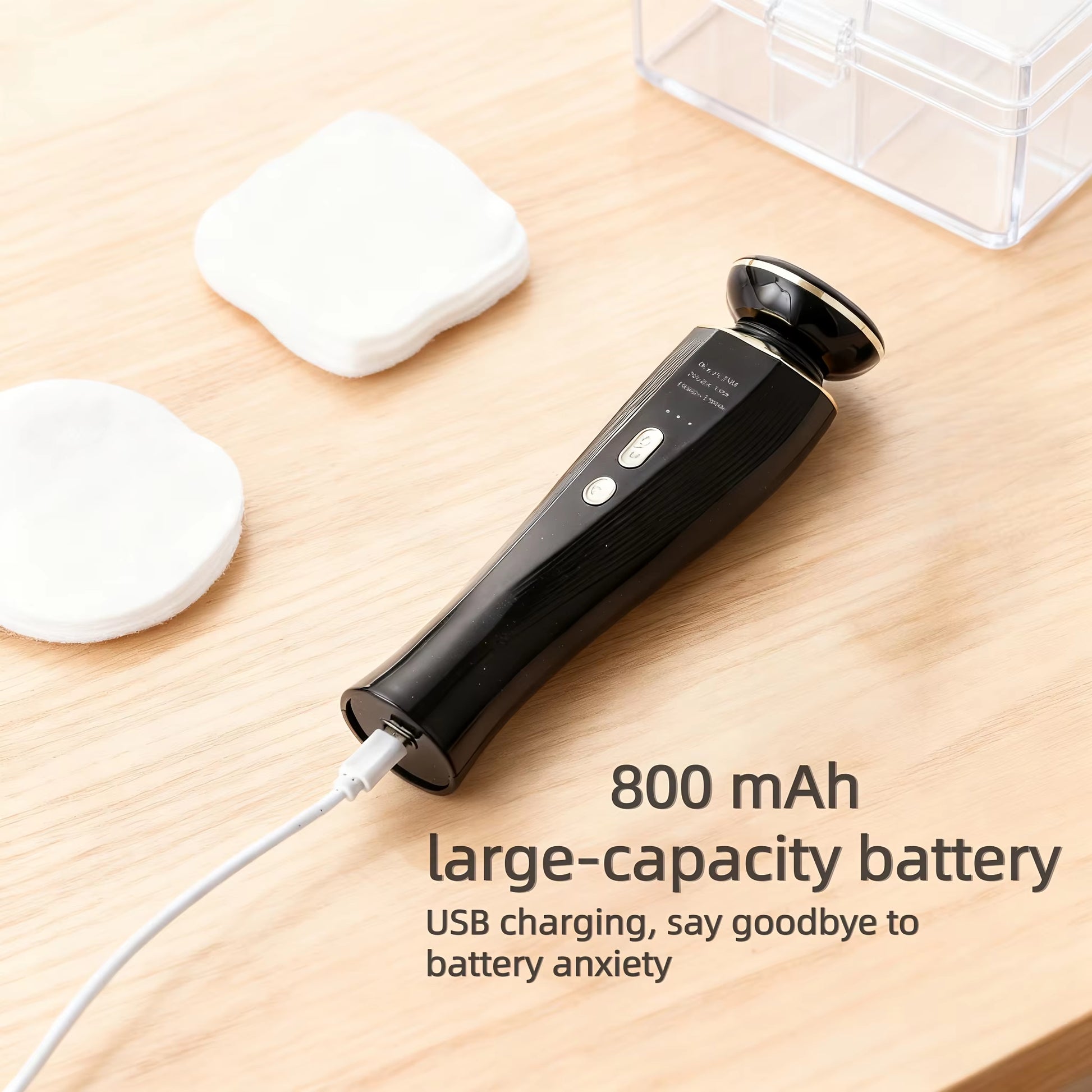 Escultor Facial de Fototerapia y Microcorrientes: Masajeador Térmico Integral con Carga USB