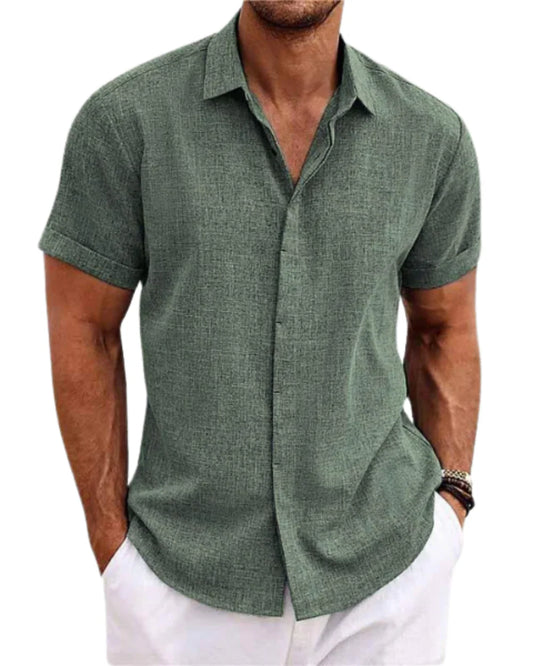 Camiseta Hombre Verano Ligera Transpirable – Camisa Casual Fresca Cómoda
