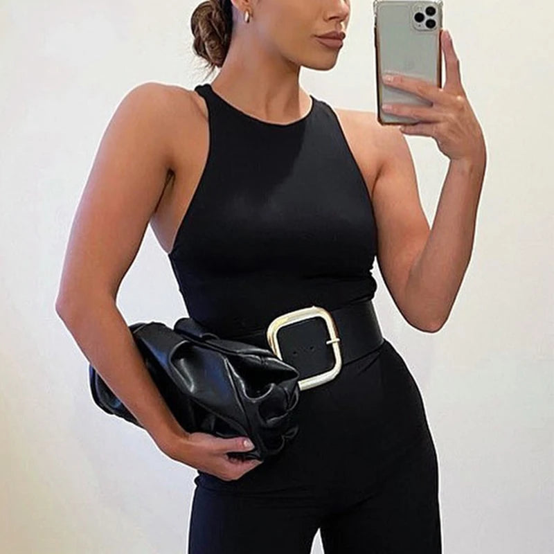 O Cuello Verano Body Sexy Sin Mangas Mujeres Hombro Cuerpo Tops Streetwear Blanco Monos Traje De Ropa Superior Catsuit Tamaño