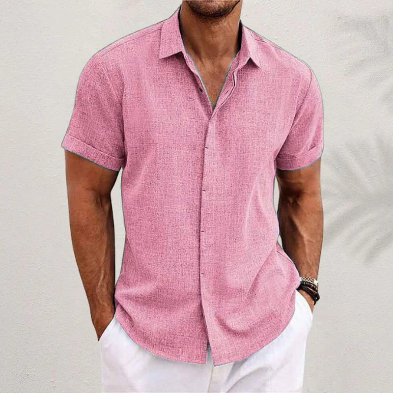 Camiseta Hombre Verano Ligera Transpirable – Camisa Casual Fresca Cómoda