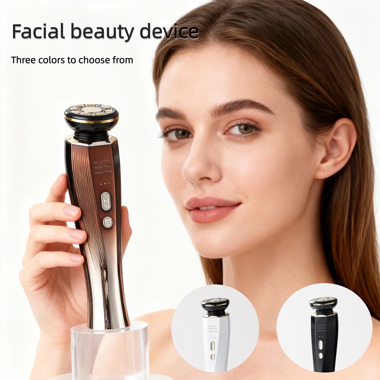 Escultor Facial de Fototerapia y Microcorrientes: Masajeador Térmico Integral con Carga USB
