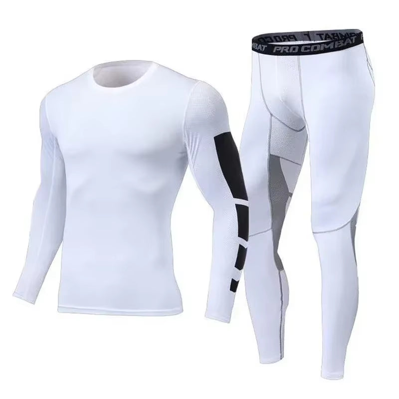 Conjunto Deportivo Para Hombre, Ropa Deportiva Para Correr, Entrenamiento, Fitness, Leggings De Compresión, Pantalones Deportivos Ajustados, Lycra