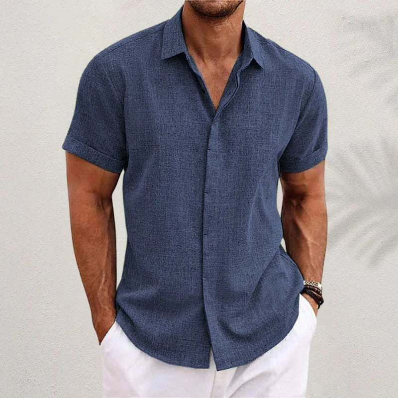 Camiseta Hombre Verano Ligera Transpirable – Camisa Casual Fresca Cómoda