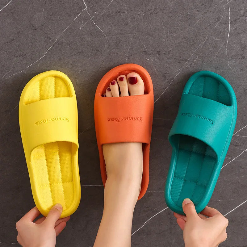 Zapatillas De Casa Antideslizantes Para Hombre Y Mujer, Calzado De Baño Unisex, Chanclas De Verano Para Casa, Hotel, Zapatos Planos, 2022