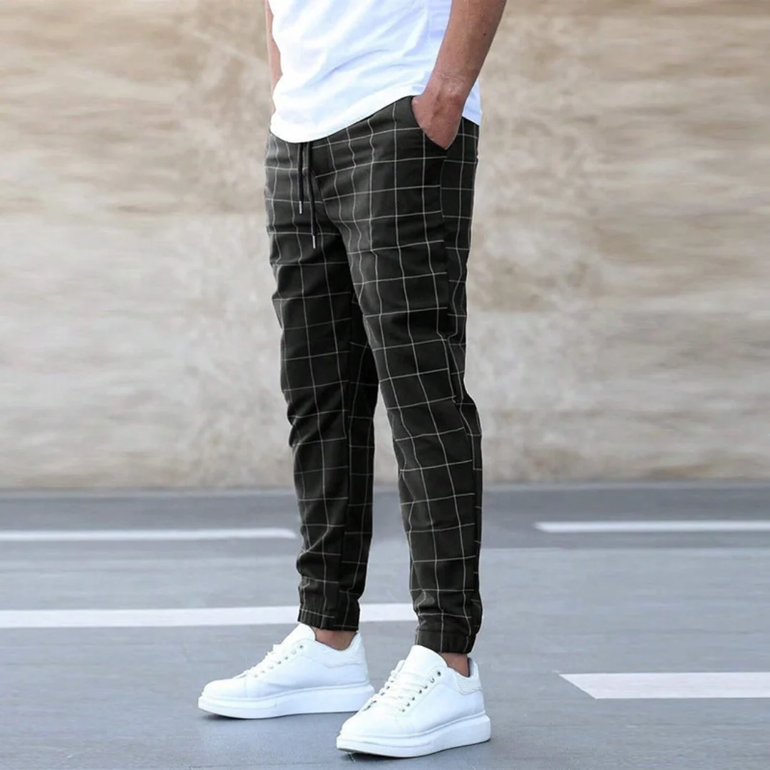 Diego | Modern Checkered Trousers