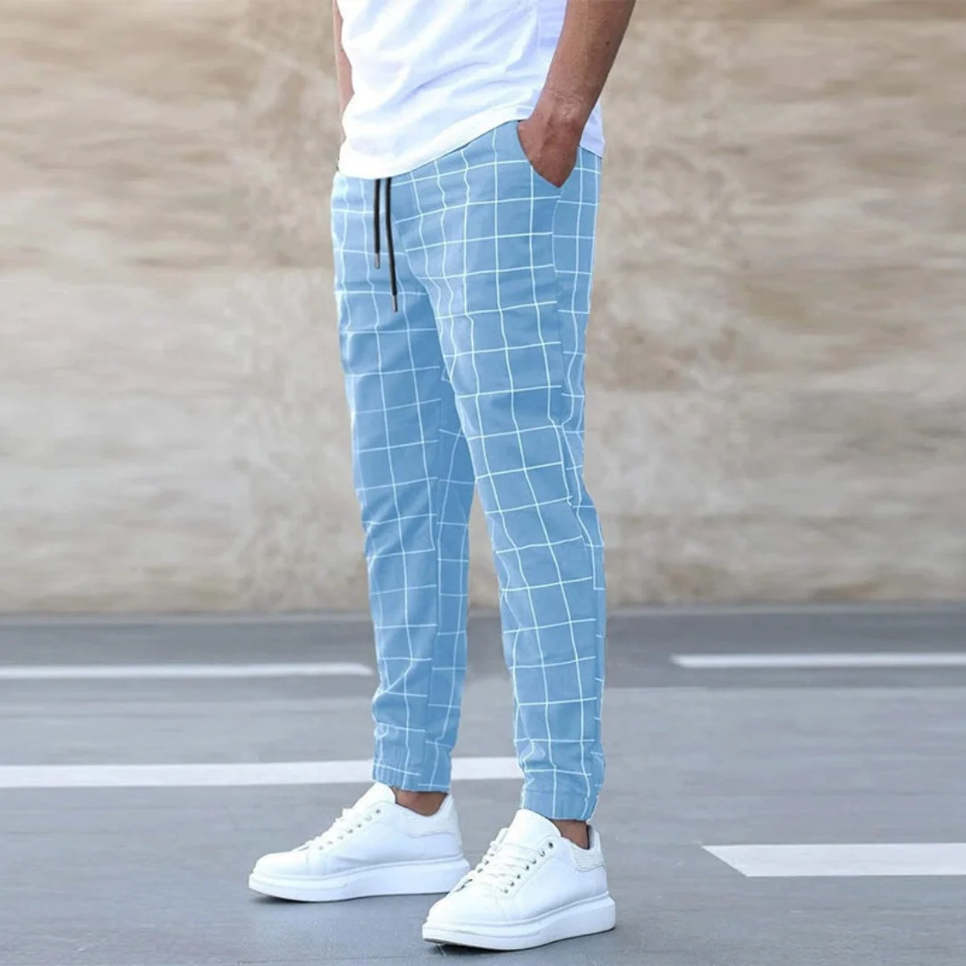 Diego | Modern Checkered Trousers