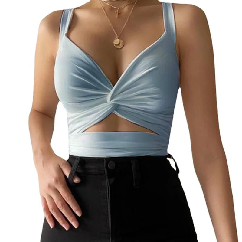 Sleeveless Crop Tank Top