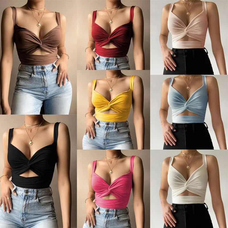 Sleeveless Crop Tank Top