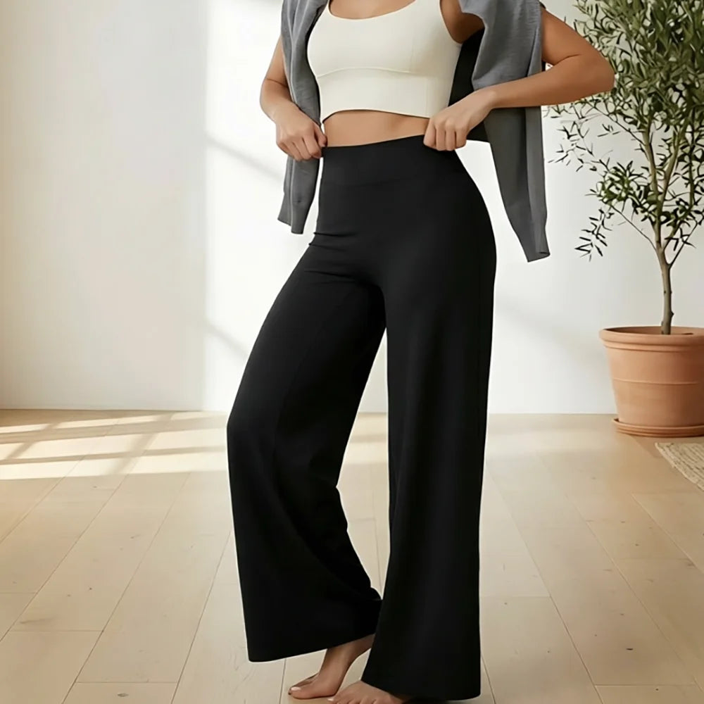 High-Waist Wide-Leg Yoga Pants