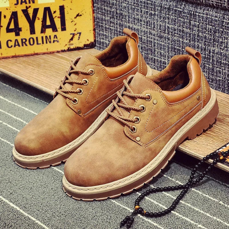 British-Style Leather Ankle Boots
