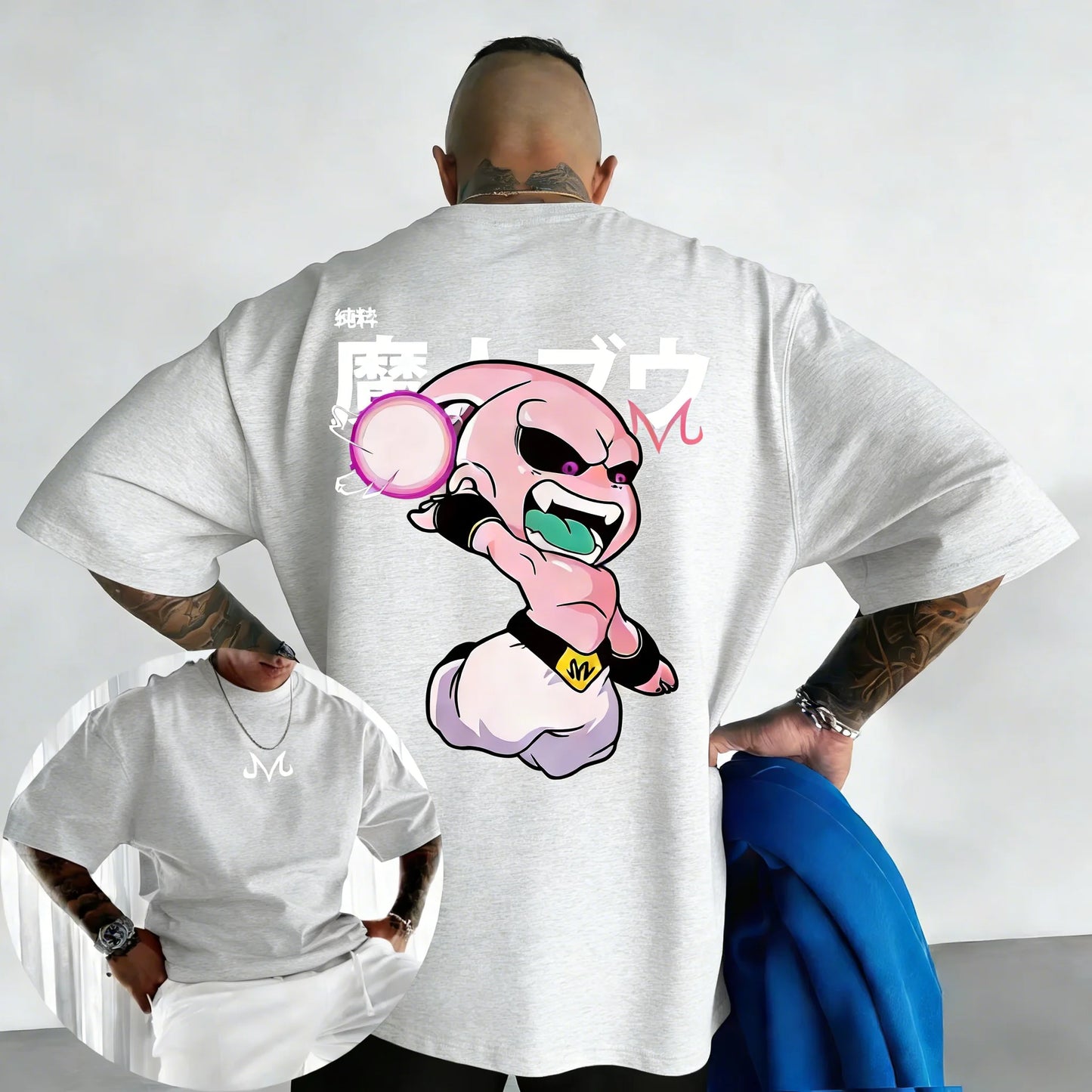Retro Anime Print Cotton T-Shirt