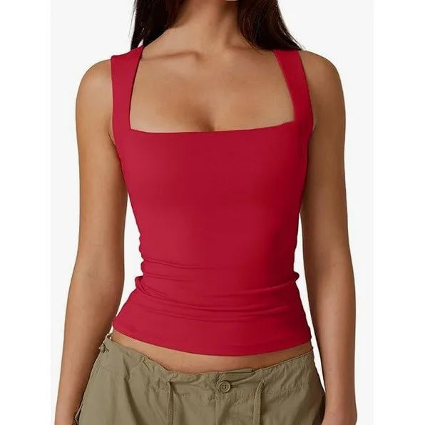 Square Neck Sleeveless Top