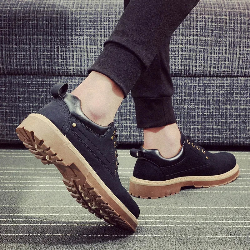 British-Style Leather Ankle Boots