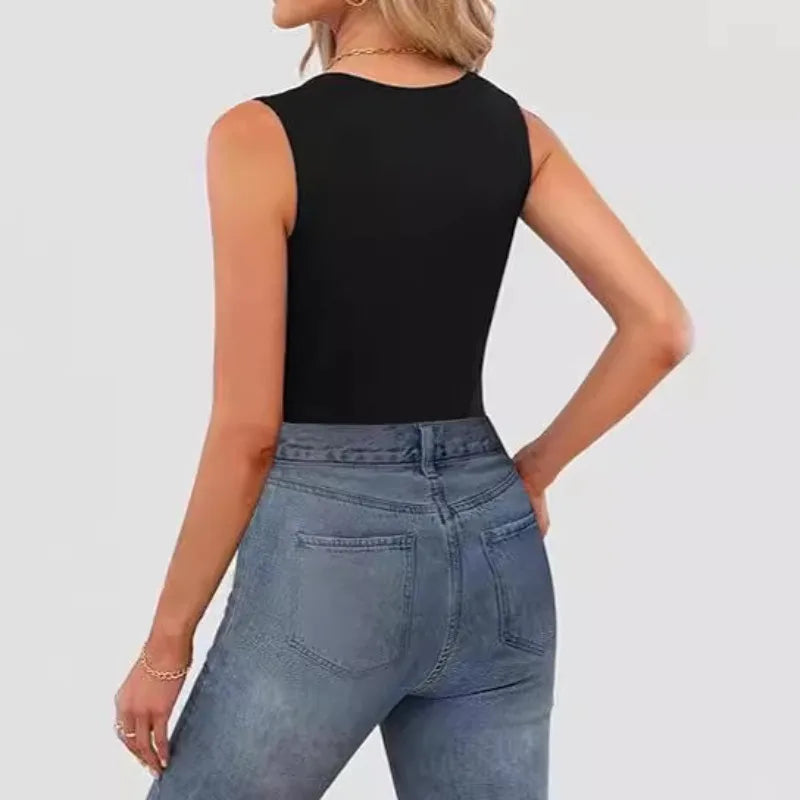 Square Neck Sleeveless Top