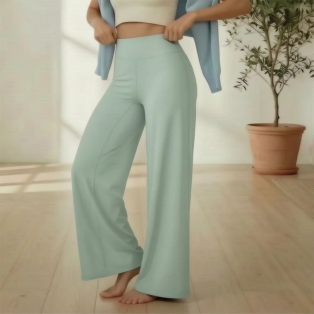 High-Waist Wide-Leg Yoga Pants