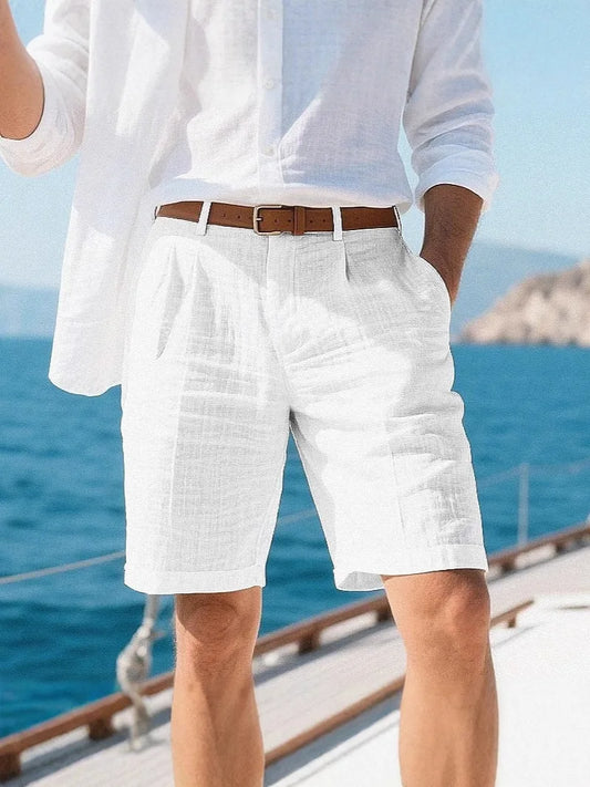 Linen Flow Shorts — Breathable Cotton-Linen Shorts
