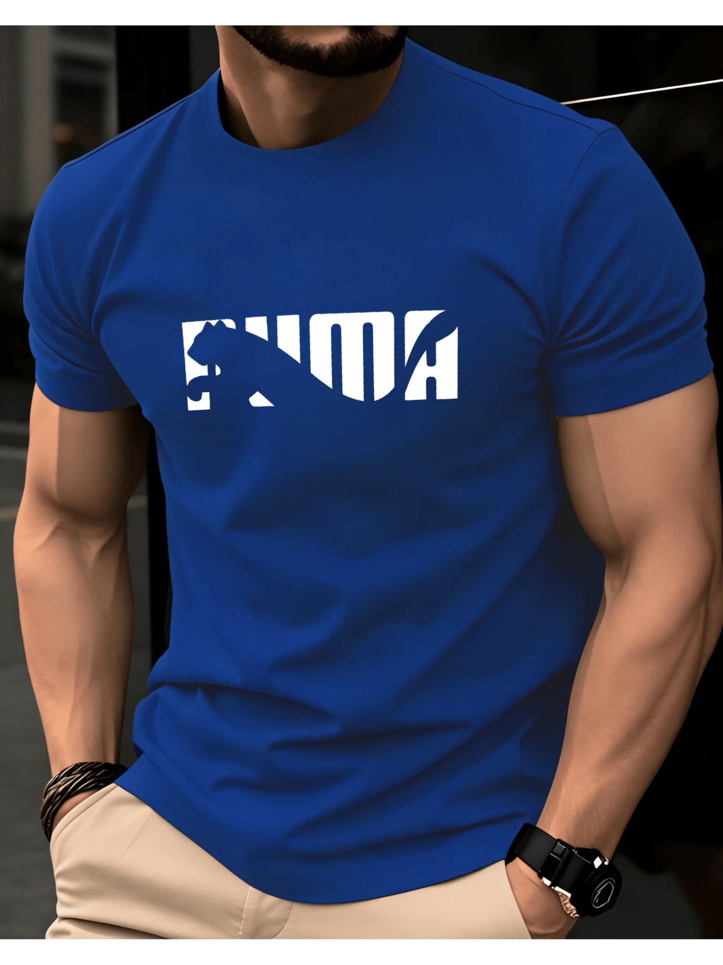 Printed Cotton T-Shirt, Loose Fit