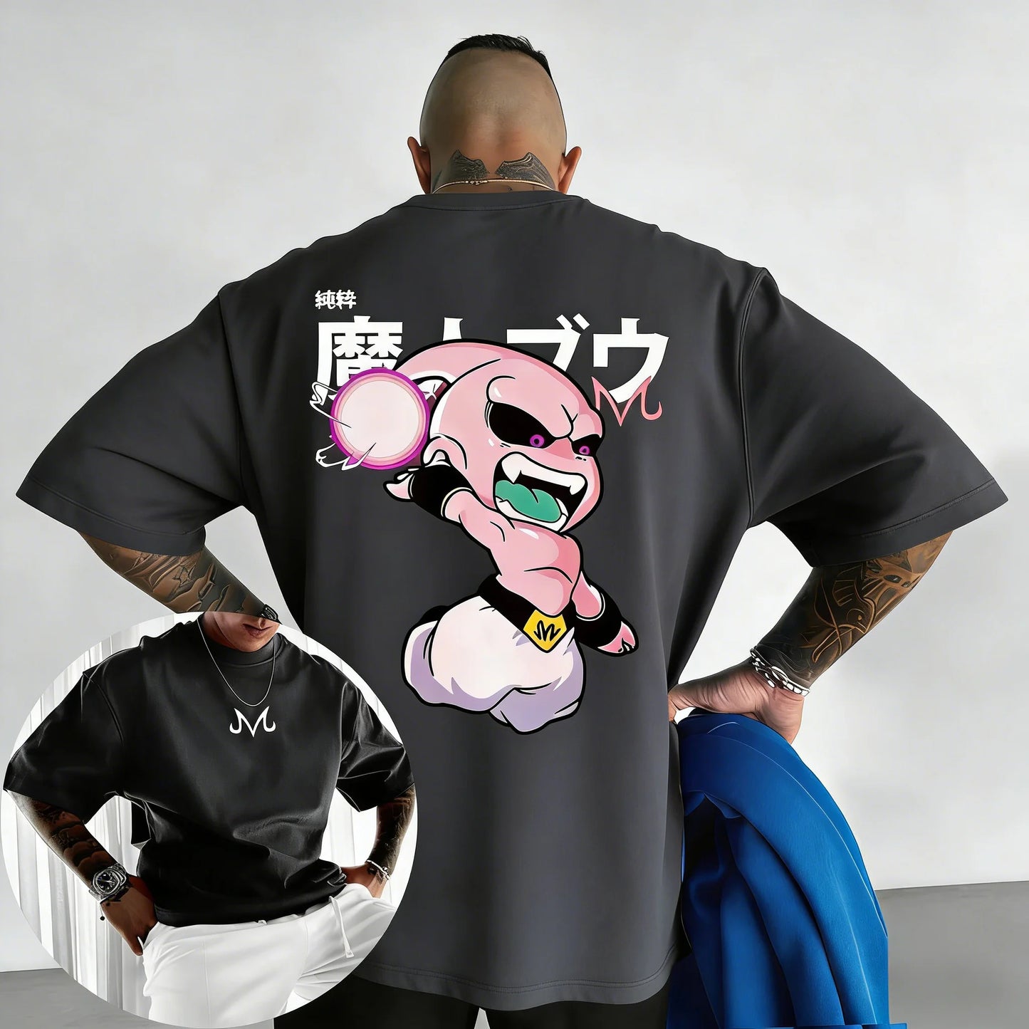 Retro Anime Print Cotton T-Shirt