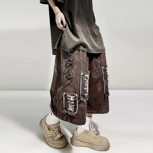 ARENS Ripped Denim Shorts