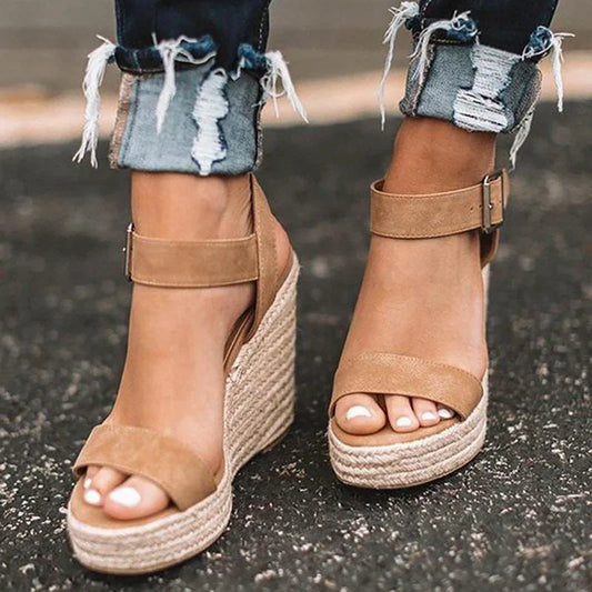 Wedge Platform Sandals, Plus Size