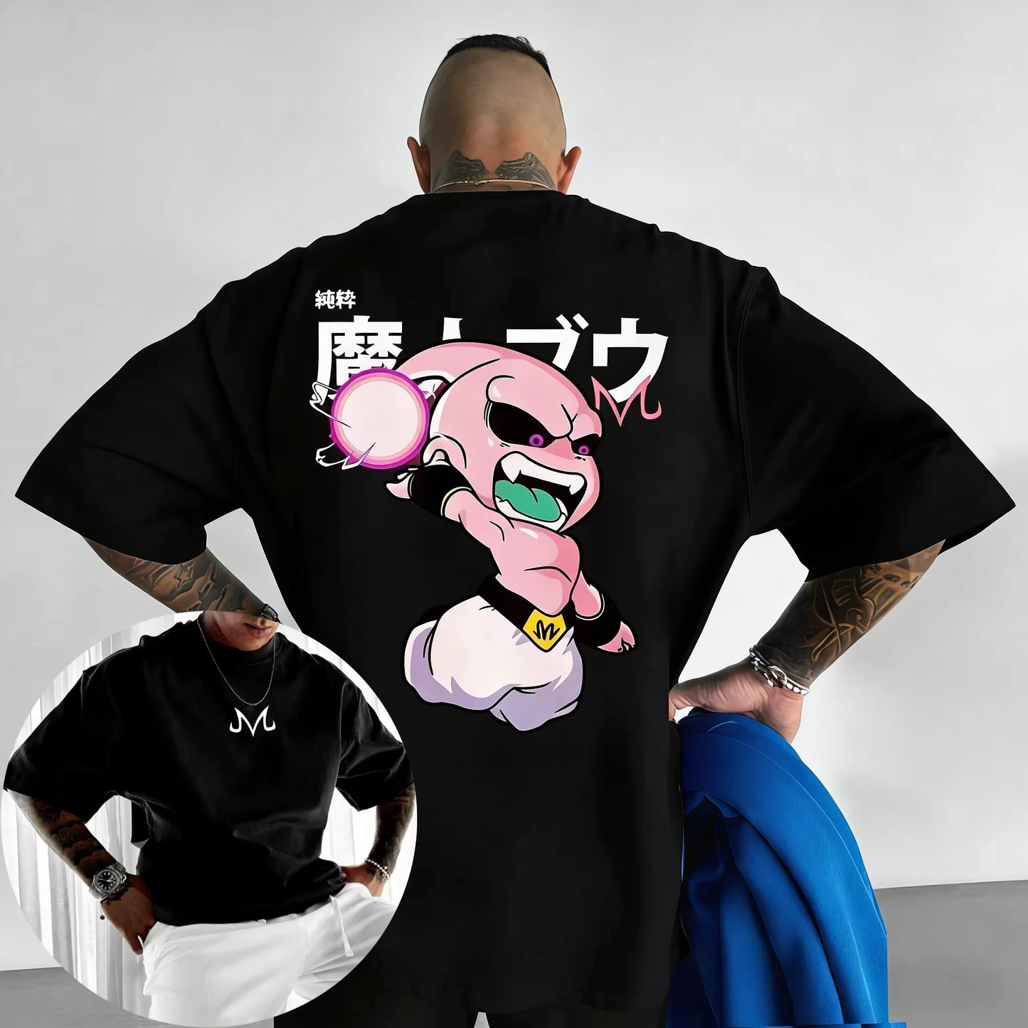 Retro Anime Print Cotton T-Shirt