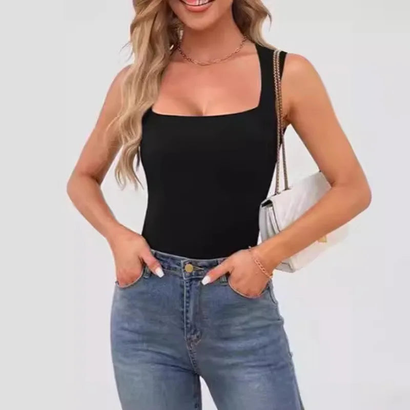 Square Neck Sleeveless Top