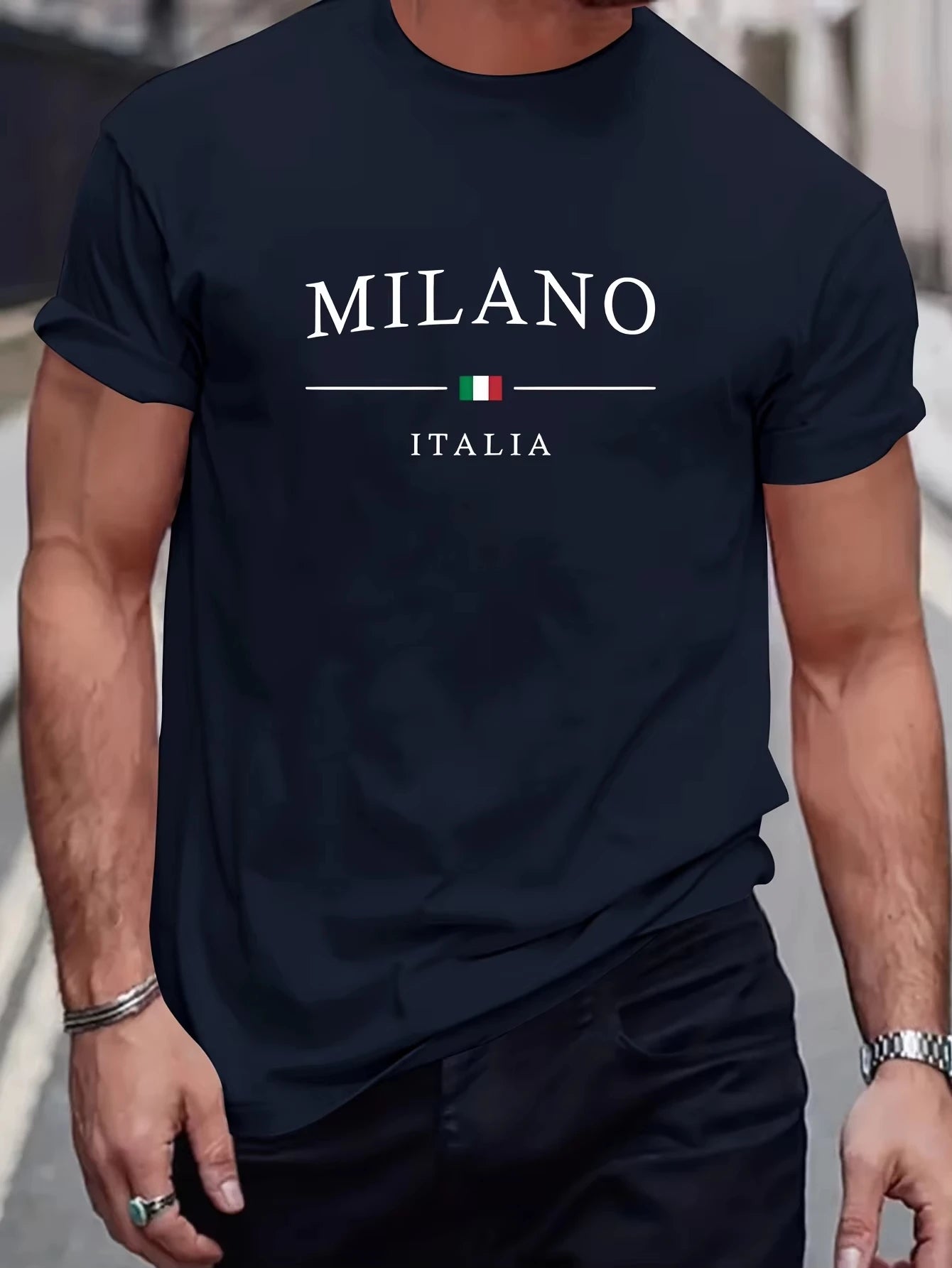 MILANO Print Cotton T-Shirt