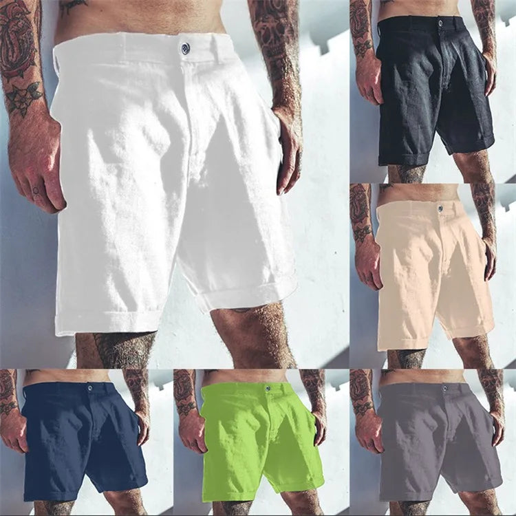 Linen Flow Shorts — Breathable Cotton-Linen Shorts