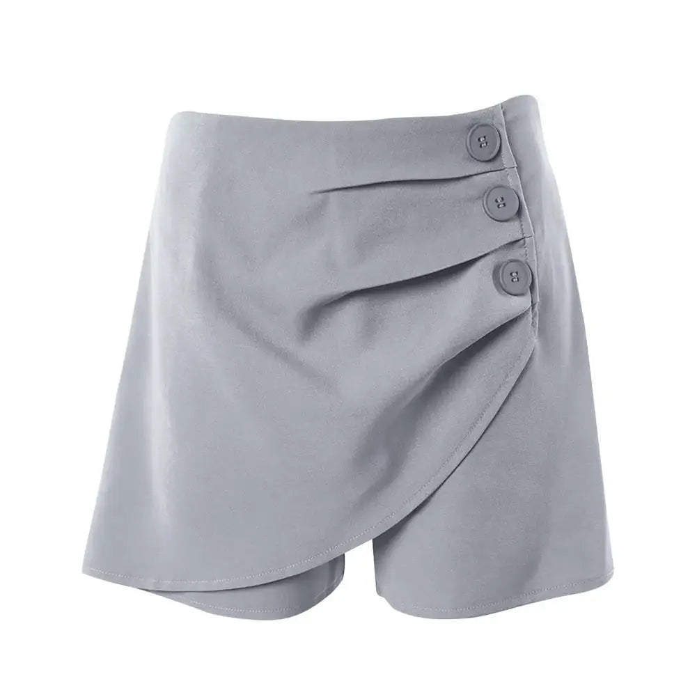 High Rise Ease Shorts — Women's Plain High Waist Shorts
