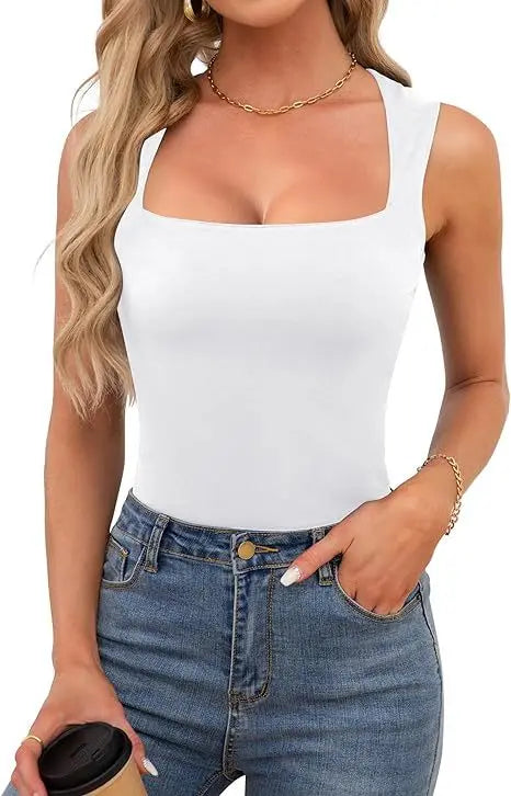 Square Neck Sleeveless Top