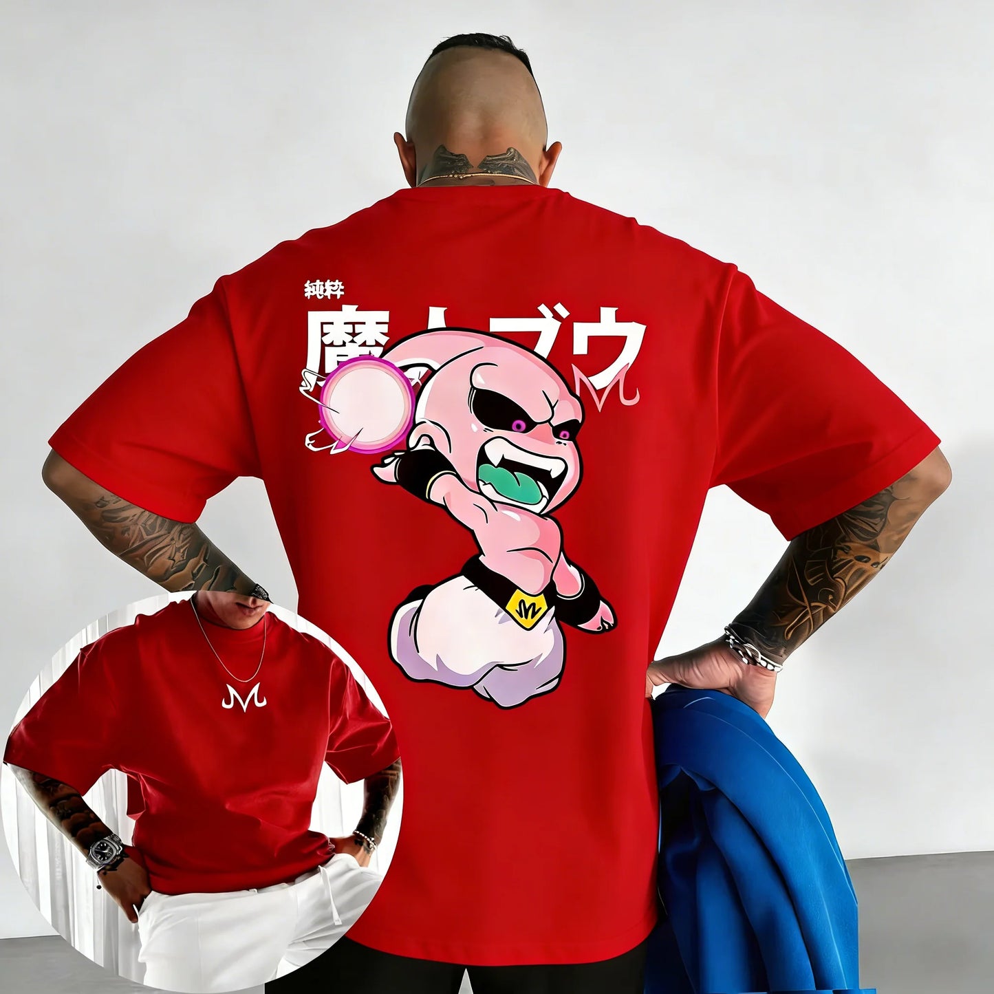 Retro Anime Print Cotton T-Shirt