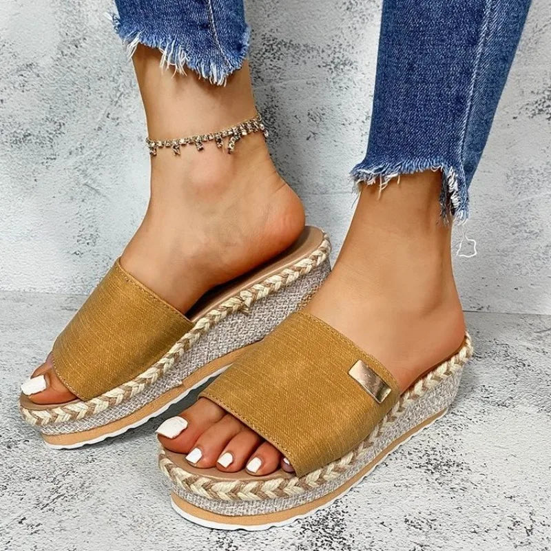Thick Sole Platform Wedge Sandals