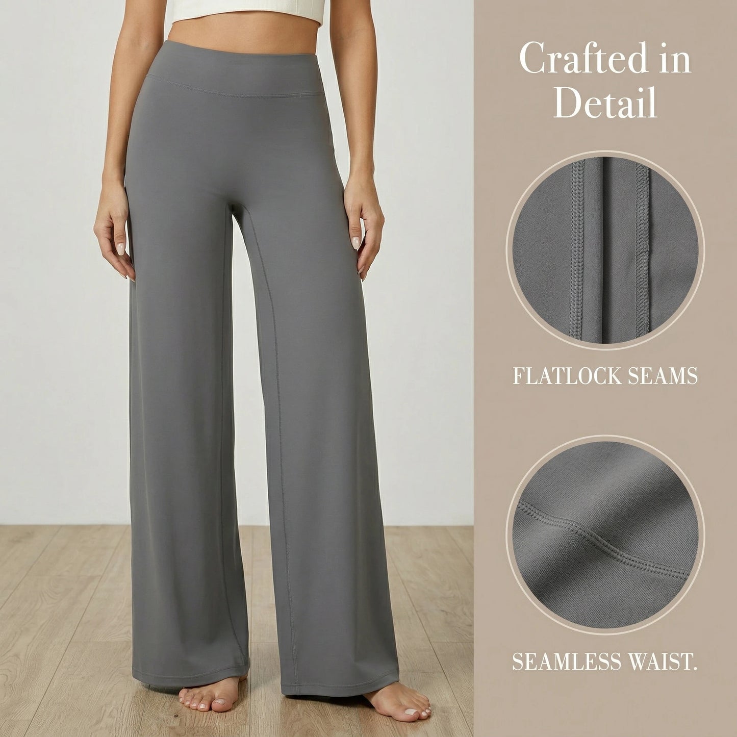 High-Waist Wide-Leg Yoga Pants