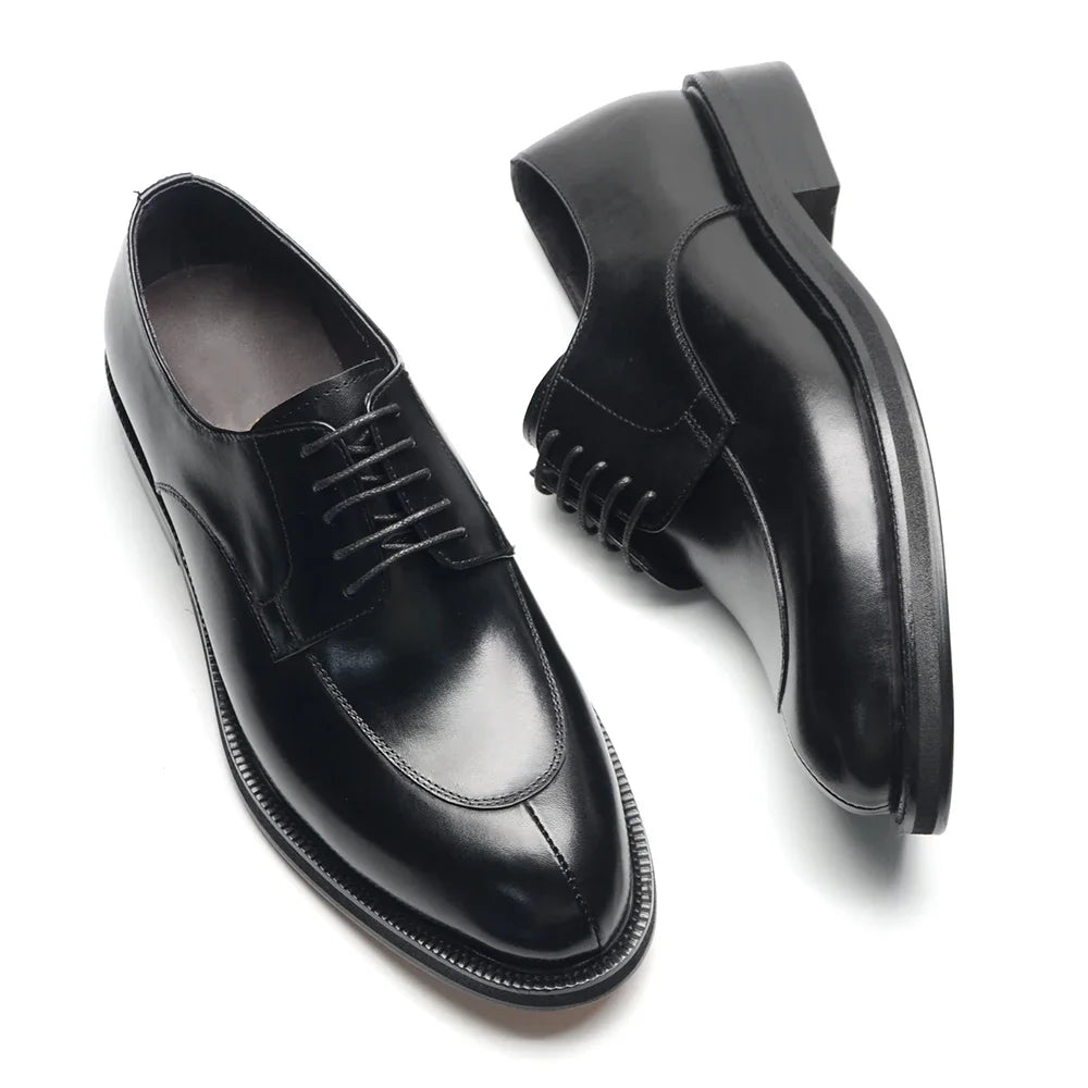 Genuine Leather Oxford Dress Shoes, Black