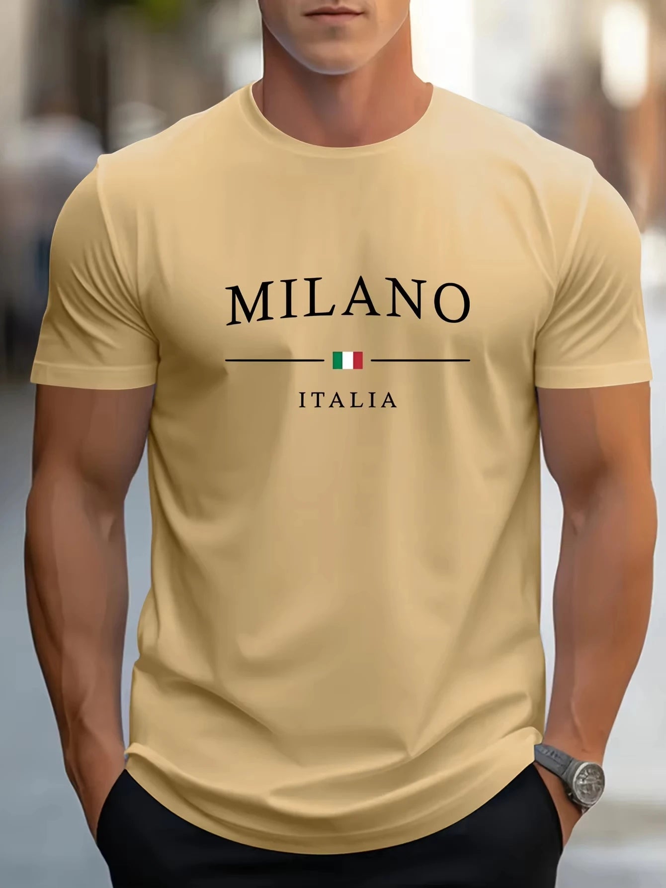 MILANO Print Cotton T-Shirt