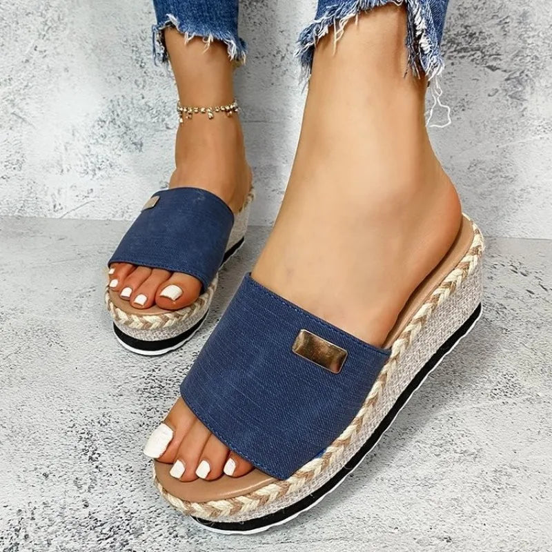 Thick Sole Platform Wedge Sandals