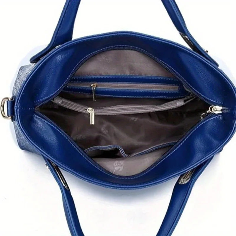 4-Piece Handbag Set with Wallet & Card Holder