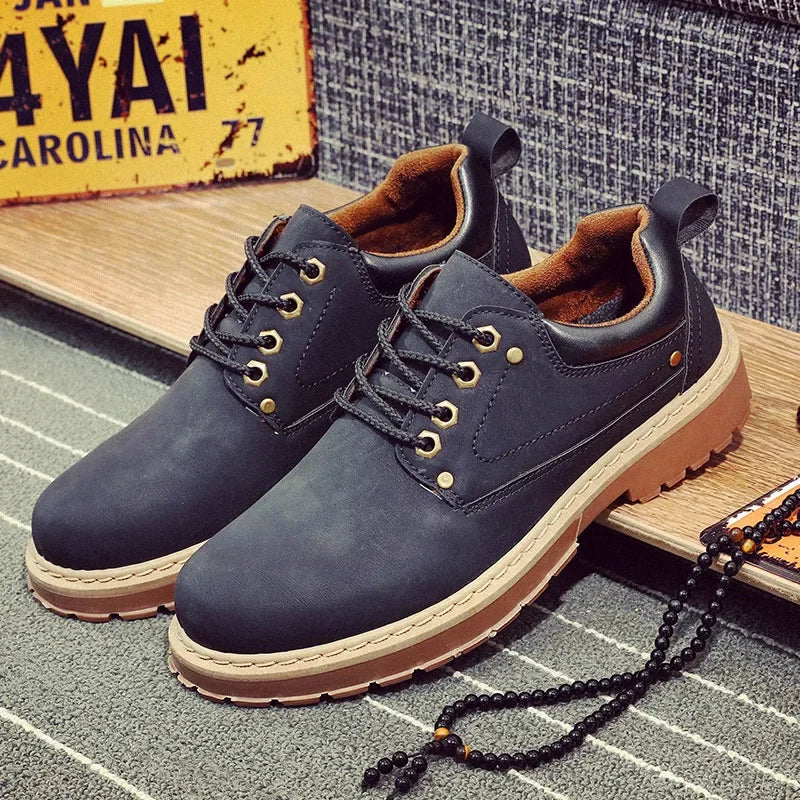 British-Style Leather Ankle Boots