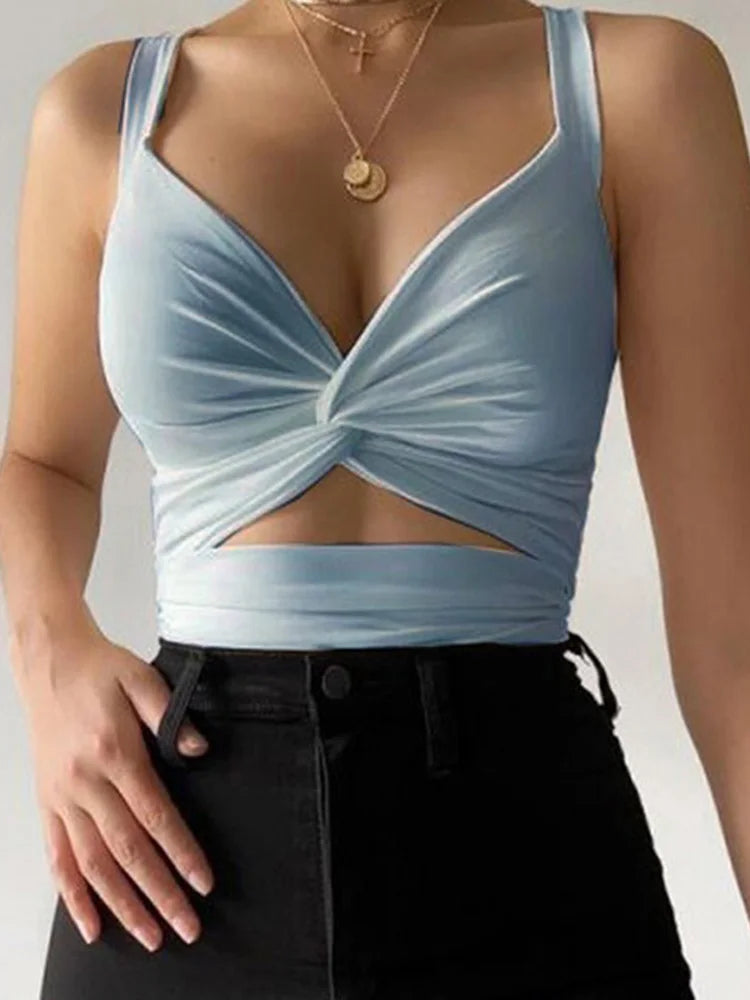 Sleeveless Crop Tank Top