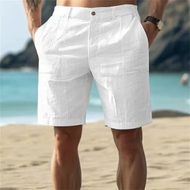 Linen Flow Shorts — Breathable Cotton-Linen Shorts