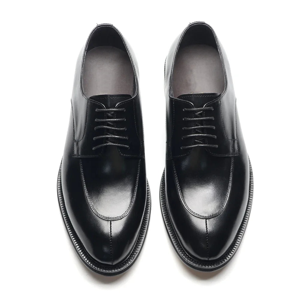 Genuine Leather Oxford Dress Shoes, Black