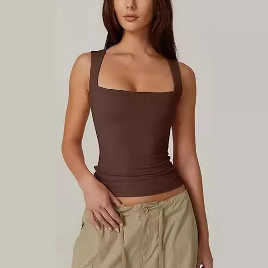 Square Neck Sleeveless Top