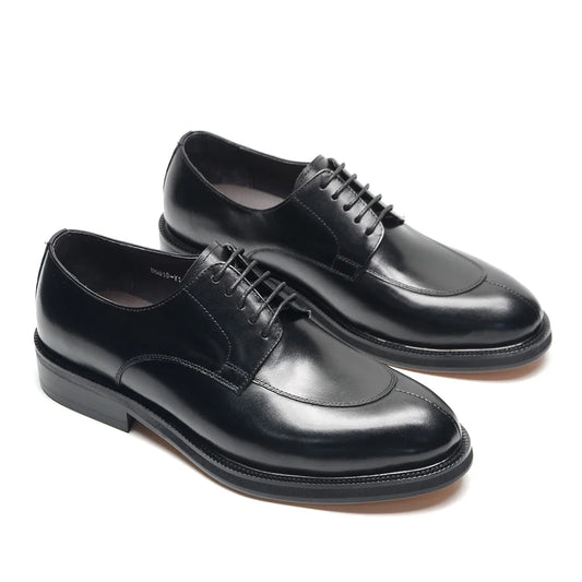Genuine Leather Oxford Dress Shoes, Black